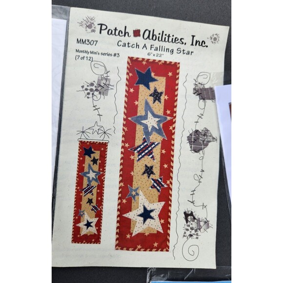 Quilts Sewing Pattern Home Decor Lot Tissue Toppers Potholder Table Runner - Picture 10 of 16